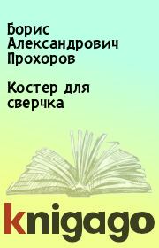 Книга - Костер для сверчка.  Борис Александрович Прохоров  - прочитать полностью в библиотеке КнигаГо