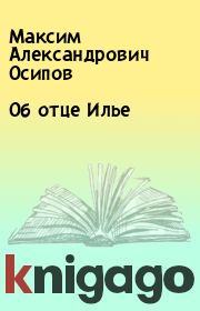 Книга - Об отце Илье.  Максим Александрович Осипов  - прочитать полностью в библиотеке КнигаГо
