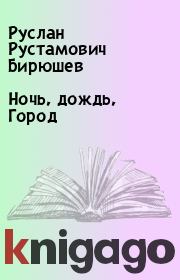 Книга - Ночь, дождь, Город.  Руслан Рустамович Бирюшев  - прочитать полностью в библиотеке КнигаГо