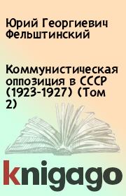 Коммунистическая оппозиция в СССР (1923-1927) (Том 2). Юрий Георгиевич Фельштинский