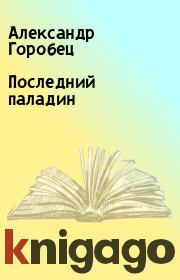 Книга - Последний паладин.  Александр Горобец  - прочитать полностью в библиотеке КнигаГо