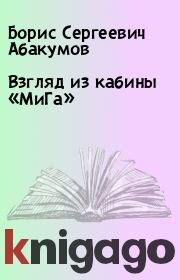 Книга - Взгляд из кабины «МиГа».  Борис Сергеевич Абакумов  - прочитать полностью в библиотеке КнигаГо