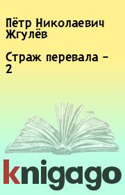 Книга - Страж перевала – 2.  Пётр Николаевич Жгулёв  - прочитать полностью в библиотеке КнигаГо