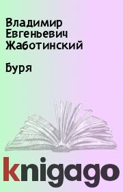 Книга - Буря.  Владимир Евгеньевич Жаботинский  - прочитать полностью в библиотеке КнигаГо