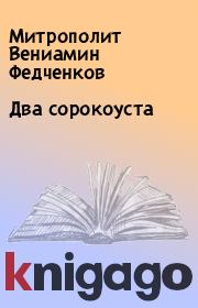 Книга - Два сорокоуста.  Митрополит Вениамин Федченков  - прочитать полностью в библиотеке КнигаГо