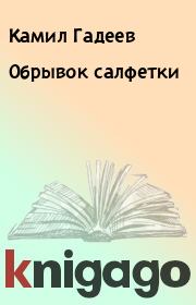 Книга - Обрывок салфетки.  Камил Гадеев  - прочитать полностью в библиотеке КнигаГо