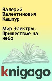 Книга - Мир Электры. Пришествие на небо.  Валерий Валентинович Кашпур  - прочитать полностью в библиотеке КнигаГо