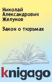 Книга - Закон о тюрьмах.  Николай Александрович Желунов  - прочитать полностью в библиотеке КнигаГо