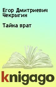 Книга - Тайна врат.  Егор Дмитриевич Чекрыгин  - прочитать полностью в библиотеке КнигаГо