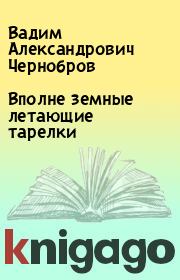 Книга - Вполне земные летающие тарелки.  Вадим Александрович Чернобров  - прочитать полностью в библиотеке КнигаГо