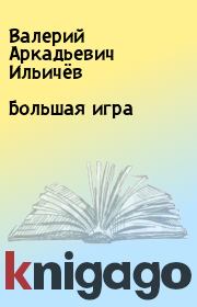Книга - Большая игра.  Валерий Аркадьевич Ильичёв  - прочитать полностью в библиотеке КнигаГо