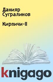Книга - Кирпичи-II.  Данияр Сугралинов  - прочитать полностью в библиотеке КнигаГо