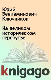 Книга - На великом историческом перепутье.  Юрий Вениаминович Ключников  - прочитать полностью в библиотеке КнигаГо