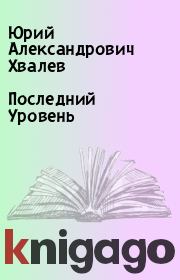 Книга - Последний Уровень.  Юрий Александрович Хвалев  - прочитать полностью в библиотеке КнигаГо