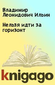 Книга - Нельзя идти за горизонт.  Владимир Леонидович Ильин  - прочитать полностью в библиотеке КнигаГо