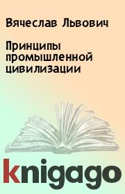 Книга - Принципы промышленной цивилизации.  Вячеслав Львович  - прочитать полностью в библиотеке КнигаГо