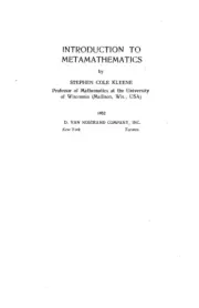 Введение в метаматематику. Стефен К. Клини