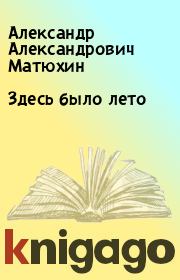 Книга - Здесь было лето.  Александр Александрович Матюхин  - прочитать полностью в библиотеке КнигаГо