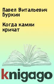 Книга - Когда камни кричат.  Павел Витальевич Буркин  - прочитать полностью в библиотеке КнигаГо