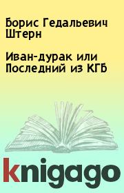 Книга - Иван-дурак или Последний из КГБ.  Борис Гедальевич Штерн  - прочитать полностью в библиотеке КнигаГо