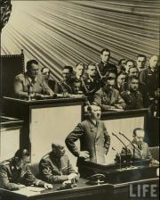 Речь перед Рейхстагом 30 января 1939 года. Адольф Гитлер