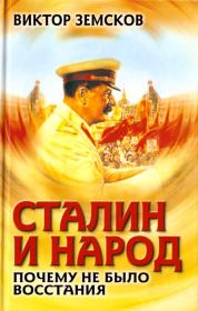 Сталин и народ. Почему не было восстания. Виктор Николаевич Земсков
