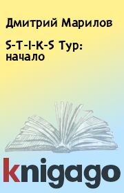 Книга - S-T-I-K-S Тур: начало.  Дмитрий Марилов  - прочитать полностью в библиотеке КнигаГо