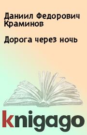 Книга - Дорога через ночь.  Даниил Федорович Краминов  - прочитать полностью в библиотеке КнигаГо
