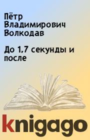 Книга - До 1,7 секунды и после.  Пётр Владимирович Волкодав  - прочитать полностью в библиотеке КнигаГо