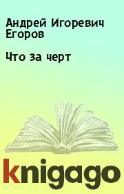 Книга - Что за черт.  Андрей Игоревич Егоров  - прочитать полностью в библиотеке КнигаГо