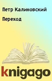 Книга - Переход.  Петр Калиновский  - прочитать полностью в библиотеке КнигаГо