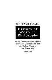 История западной философии. В двух книгах. Книга 1. Бертран Рассел