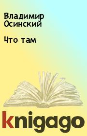 Книга - Что там.  Владимир Осинский  - прочитать полностью в библиотеке КнигаГо