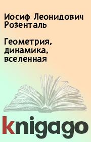 Книга - Геометрия, динамика, вселенная.  Иосиф Леонидович Розенталь  - прочитать полностью в библиотеке КнигаГо
