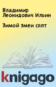 Книга - Зимой змеи спят.  Владимир Леонидович Ильин  - прочитать полностью в библиотеке КнигаГо