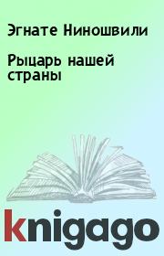 Книга - Рыцарь нашей страны.  Эгнате Ниношвили  - прочитать полностью в библиотеке КнигаГо