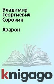 Книга - Аварон.  Владимир Георгиевич Сорокин  - прочитать полностью в библиотеке КнигаГо