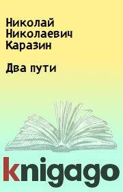 Книга - Два пути.  Николай Николаевич Каразин  - прочитать полностью в библиотеке КнигаГо