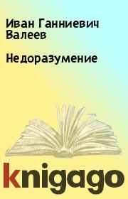 Книга - Недоразумение.  Иван Ганниевич Валеев  - прочитать полностью в библиотеке КнигаГо