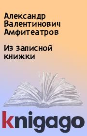 Книга - Из записной книжки.  Александр Валентинович Амфитеатров  - прочитать полностью в библиотеке КнигаГо