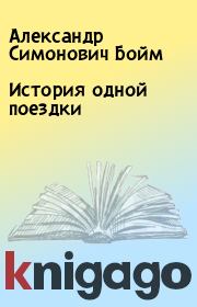 Книга - История одной поездки.  Александр Симонович Бойм  - прочитать полностью в библиотеке КнигаГо