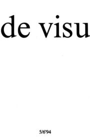 Книга - De Visu 1994 №14 (5—6).   журнал De Visu  - прочитать полностью в библиотеке КнигаГо