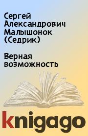 Книга - Верная возможность.  Сергей Александрович Малышонок (Седрик)  - прочитать полностью в библиотеке КнигаГо