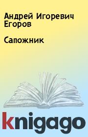 Книга - Сапожник.  Андрей Игоревич Егоров  - прочитать полностью в библиотеке КнигаГо