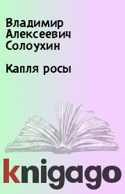 Книга - Капля росы.  Владимир Алексеевич Солоухин  - прочитать полностью в библиотеке КнигаГо