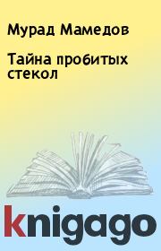 Книга - Тайна пробитых стекол.  Мурад Мамедов  - прочитать полностью в библиотеке КнигаГо