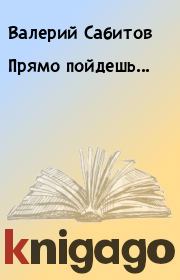 Книга - Прямо пойдешь....  Валерий Сабитов  - прочитать полностью в библиотеке КнигаГо