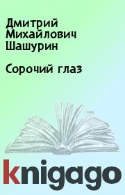 Книга - Сорочий глаз.  Дмитрий Михайлович Шашурин  - прочитать полностью в библиотеке КнигаГо