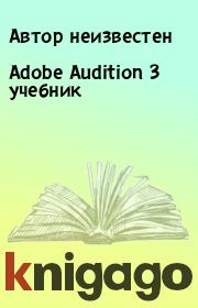 Adobe Audition 3 учебник. Автор неизвестен