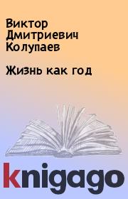 Книга - Жизнь как год.  Виктор Дмитриевич Колупаев  - прочитать полностью в библиотеке КнигаГо